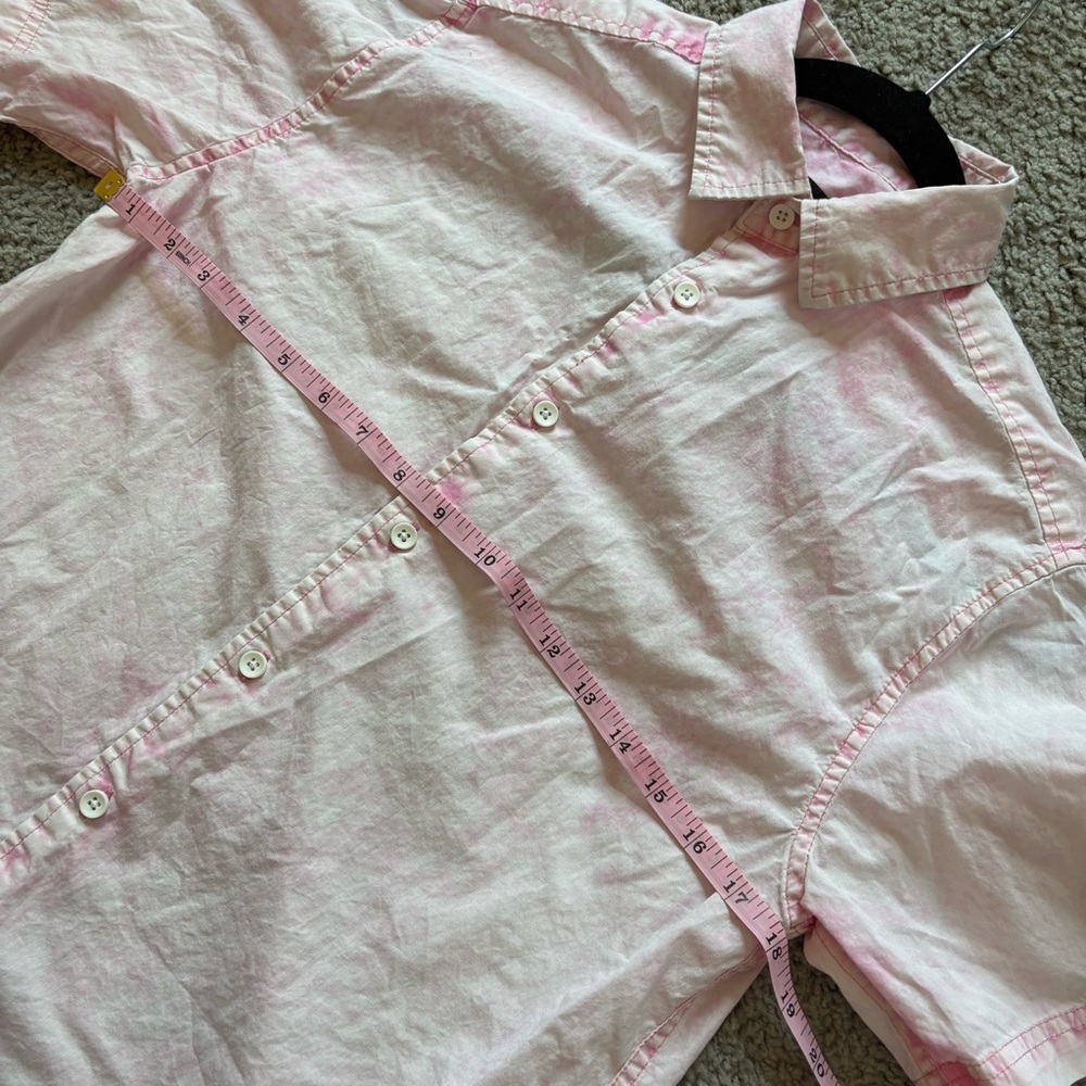 Original Use Men's Pink Short Sleeve Button Down Shirt - Picture 8 of 11